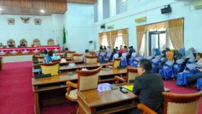 DPRD Seluma Gelar Rapat Paripurna, Agenda Pandangan Umum Fraksi Terhadap Enam Raperda,